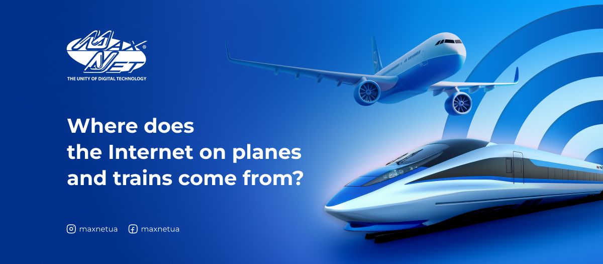 Where does the Internet on planes and trains come from?