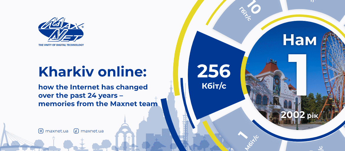 Kharkiv online: how the Internet has changed over the past 24 years – memories from the Maxnet team
