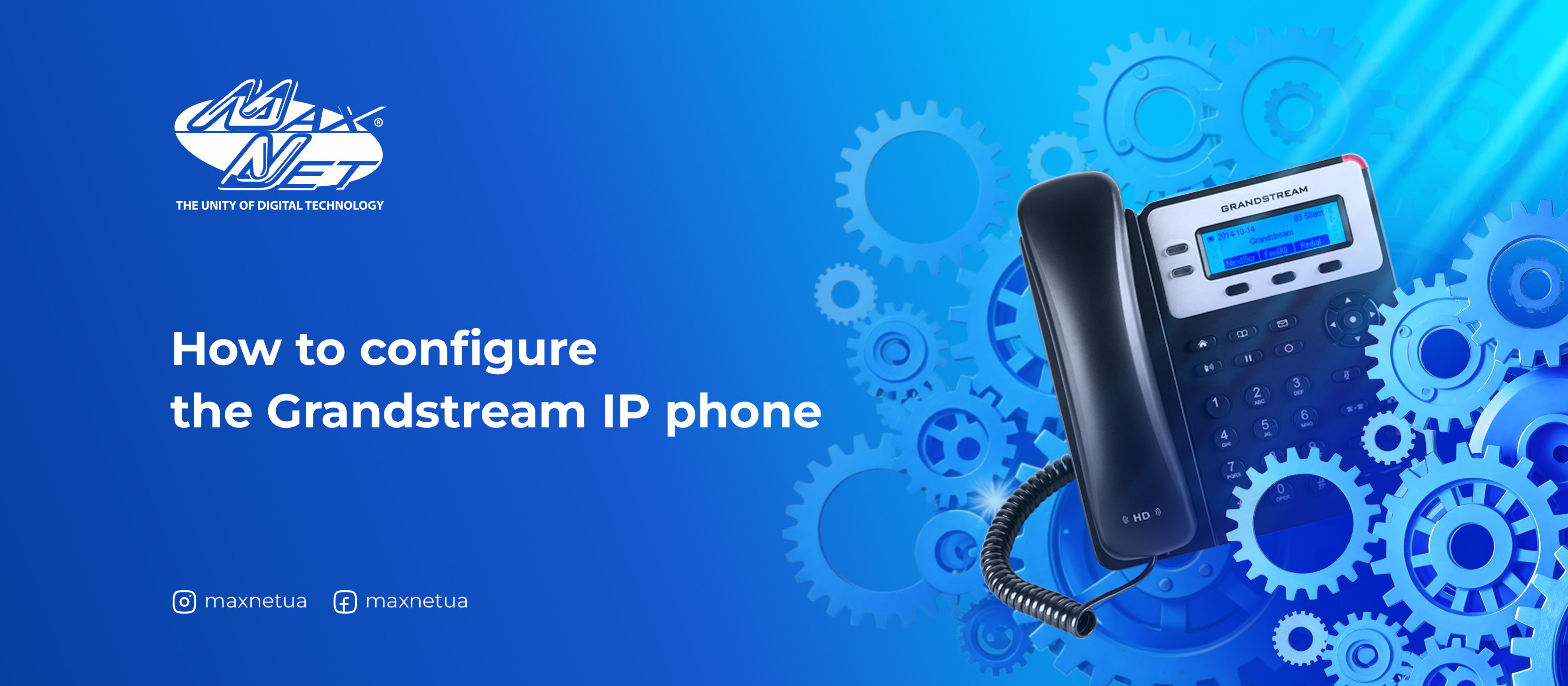 How to configure the Grandstream IP phone