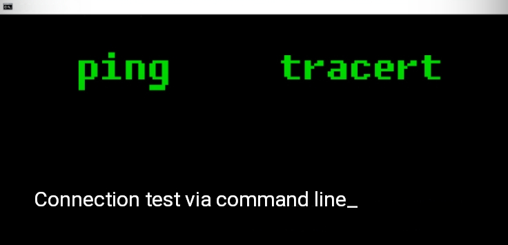 Connection test via command line
