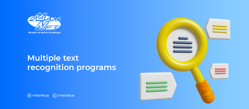 Multiple text recognition programs