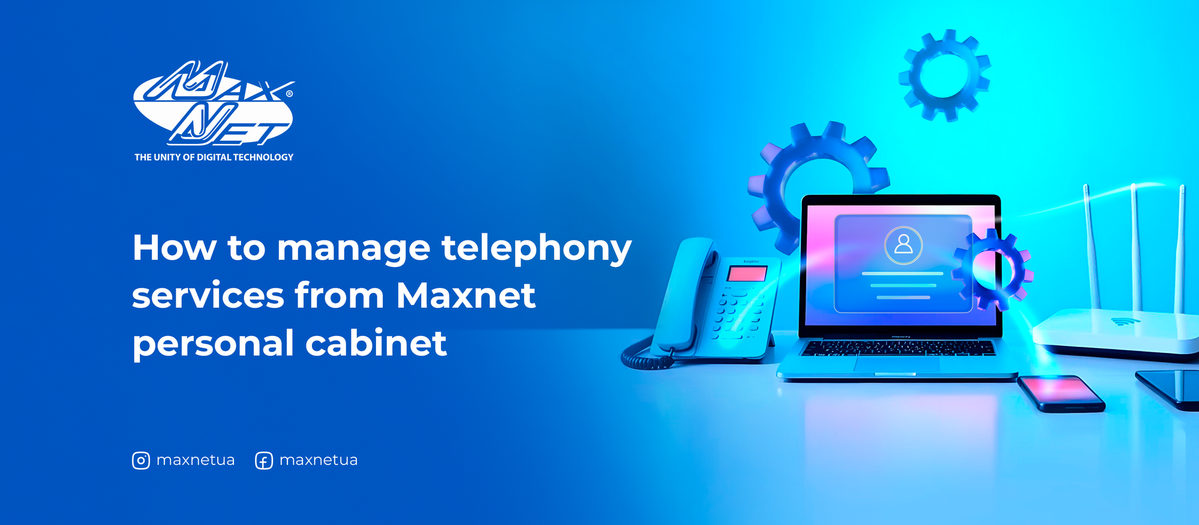 How to manage telephony services from Maxnet personal account