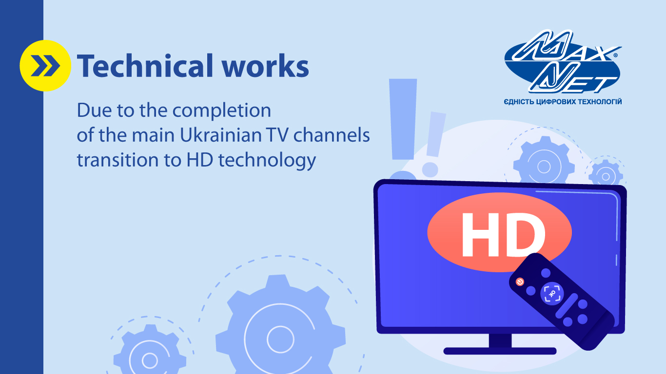 Carrying out technical works on TV channels