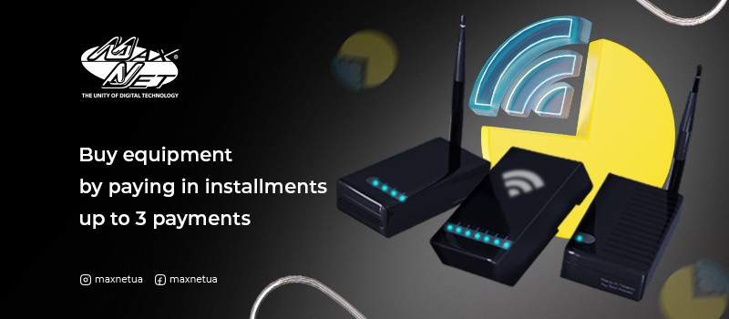 Buy equipment by paying in installments up to 3 payments