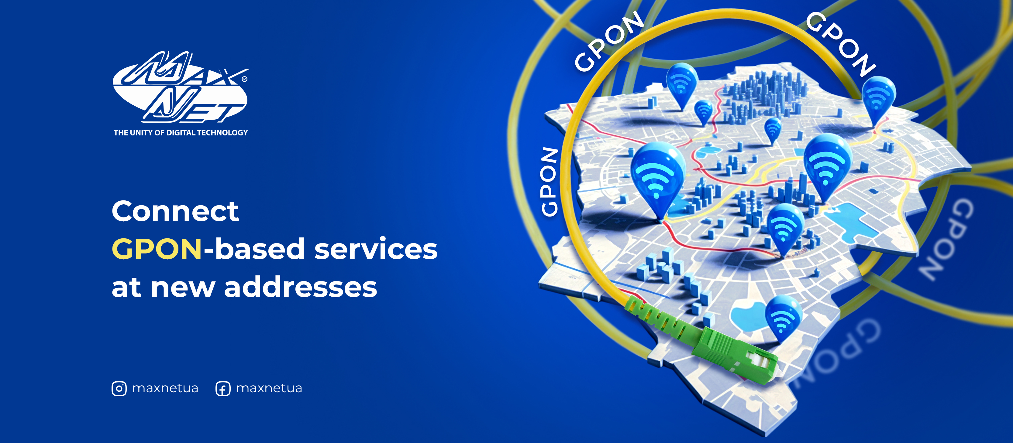 Connect GPON-based services at new addresses