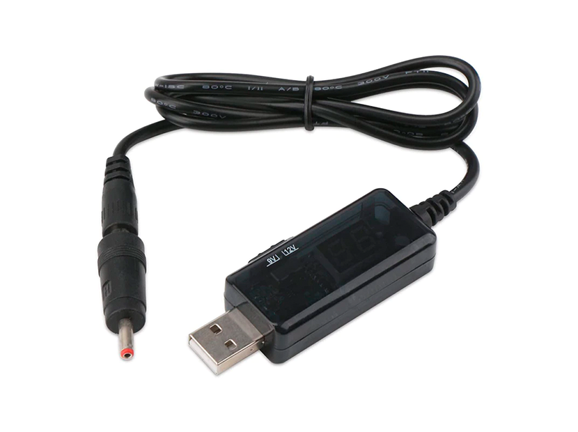 USB-DC router cable with 9V-12V switch 5.5-2.1 + 3